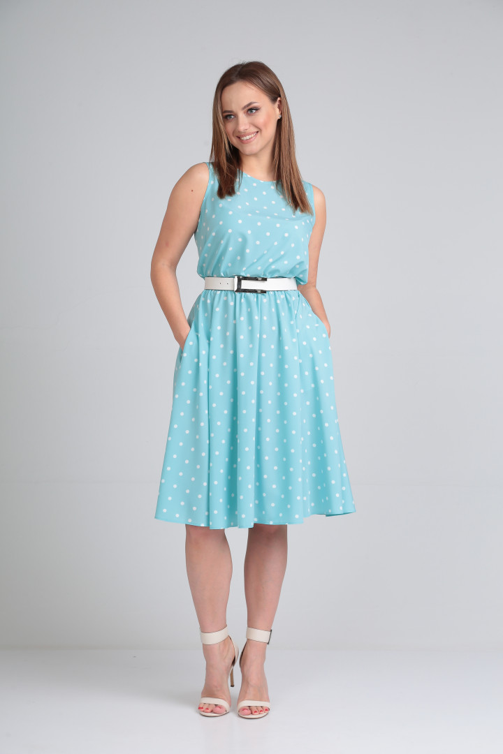 Платье LadyLine 544 нежно-голубой
